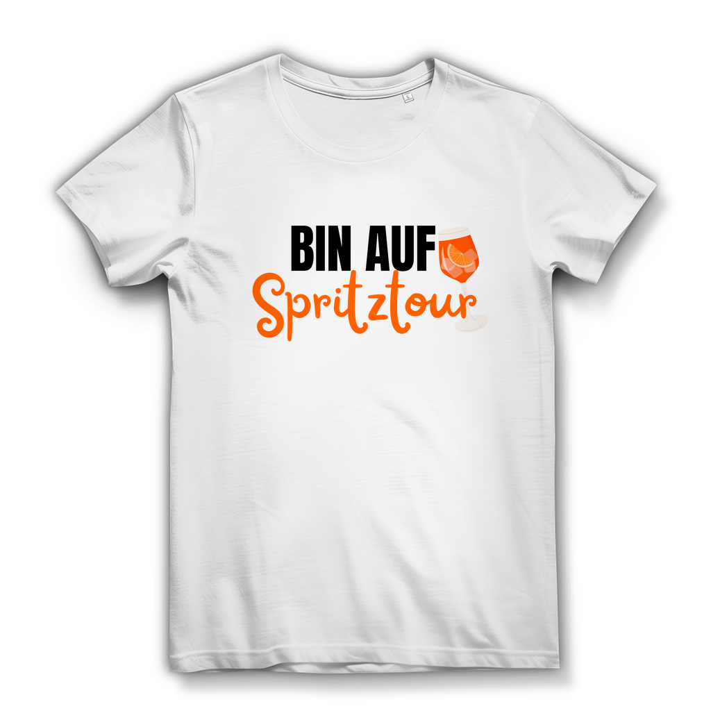 Bin auf Spritztour - lustiges Damen T-Shirt