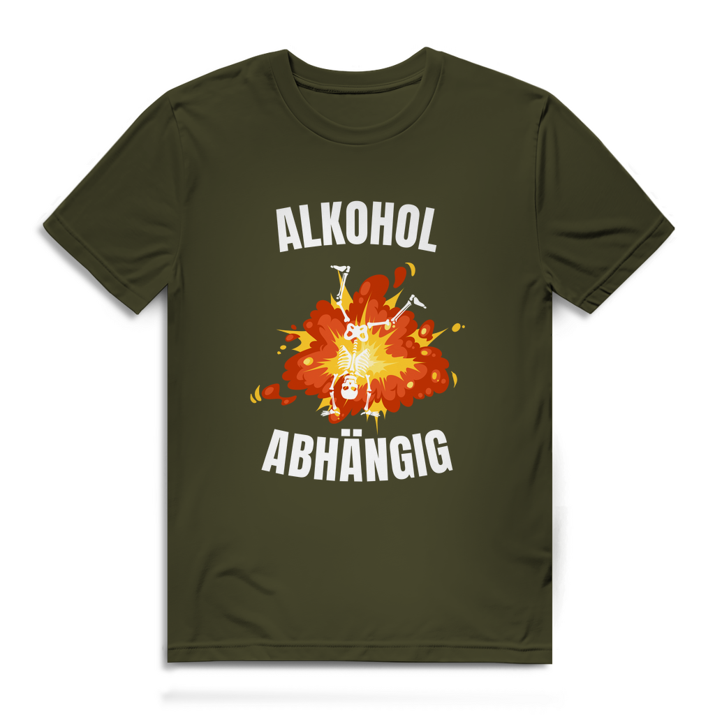 Alkoholabhängig – Herren T-Shirt