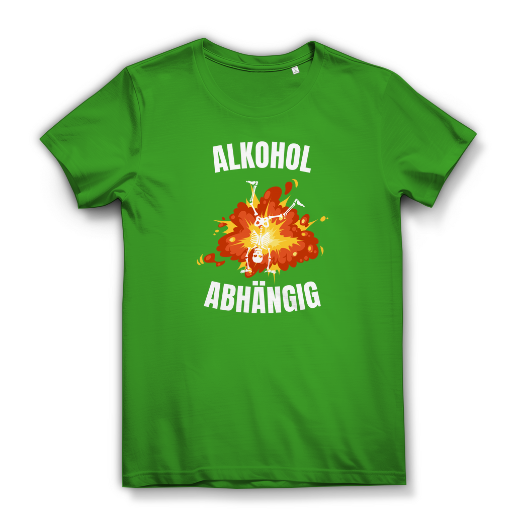 Alkoholabhängig - lustiges Damen T-Shirt