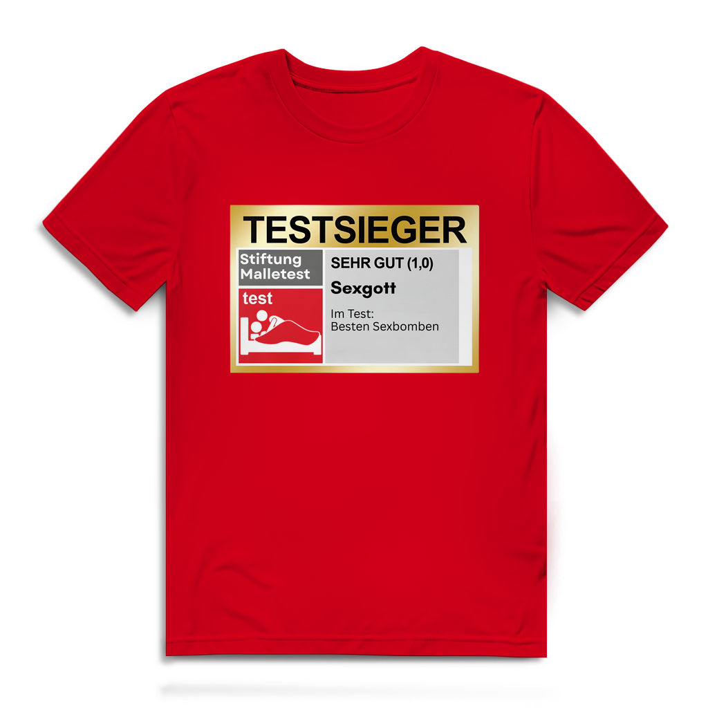 Testsieger Sexgott – Herren T-Shirt