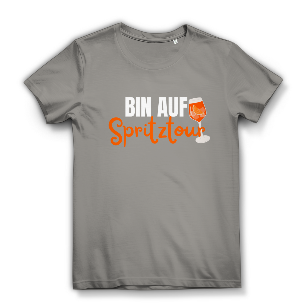 Bin auf Spritztour - lustiges Damen T-Shirt