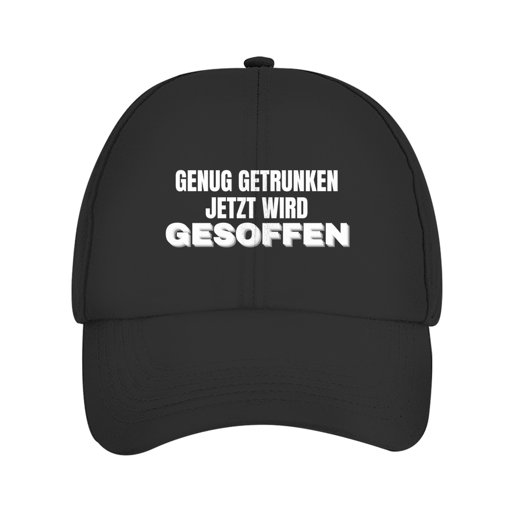 Genug getrunken, jetzt wird gesoffen – Cap