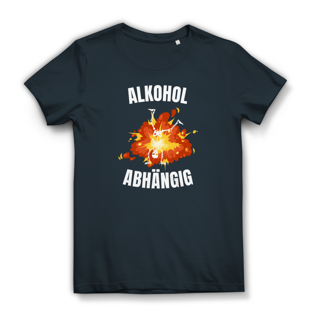 Alkoholabhängig - lustiges Damen T-Shirt