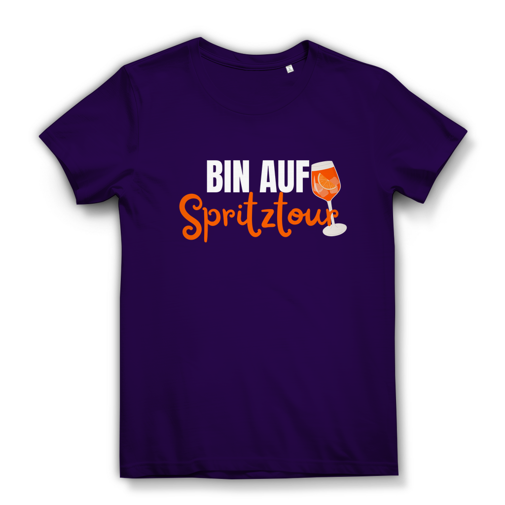 Bin auf Spritztour - lustiges Damen T-Shirt