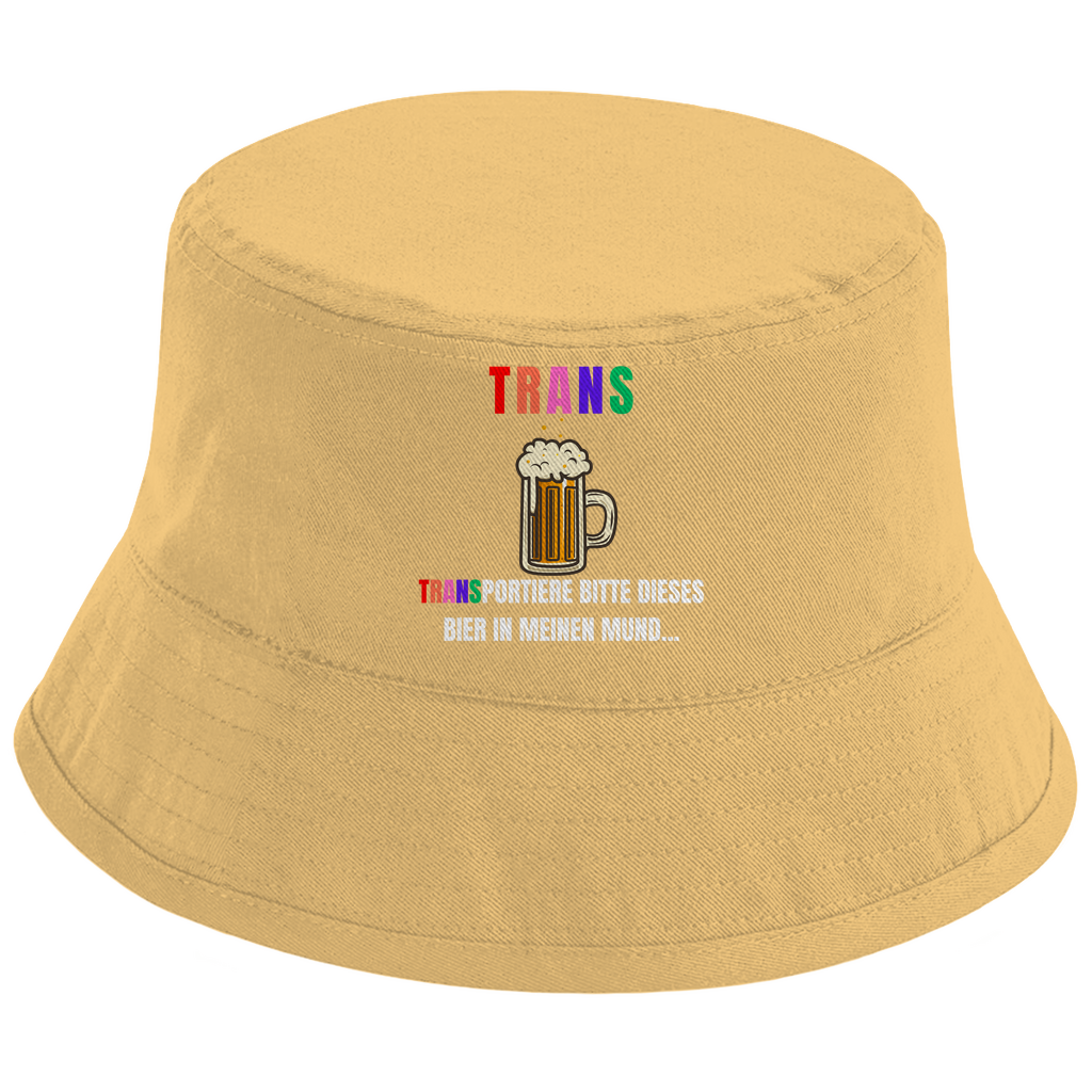 TRANS – Transportiere bitte dieses Bier in meinen Mund... – Bucket Hat