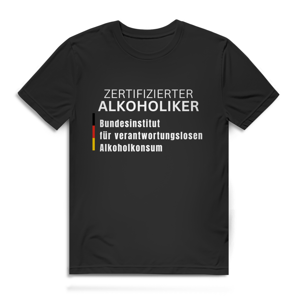Zertifizierter Alkoholiker – Herren T-Shirt