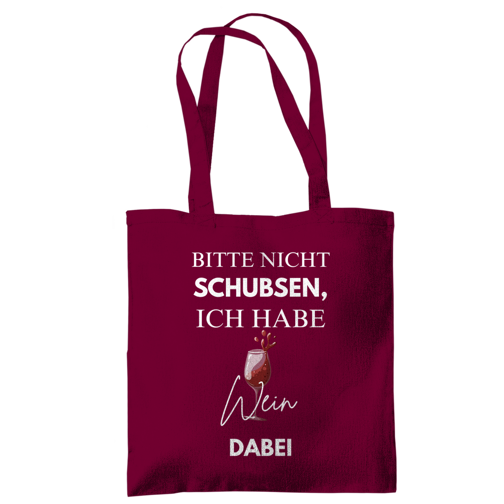 Bitte nicht schubsen, ich habe Wein dabei – Tragetasche