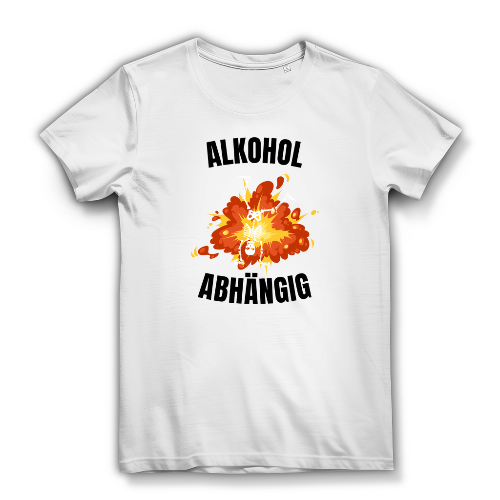 Alkoholabhängig - lustiges Damen T-Shirt