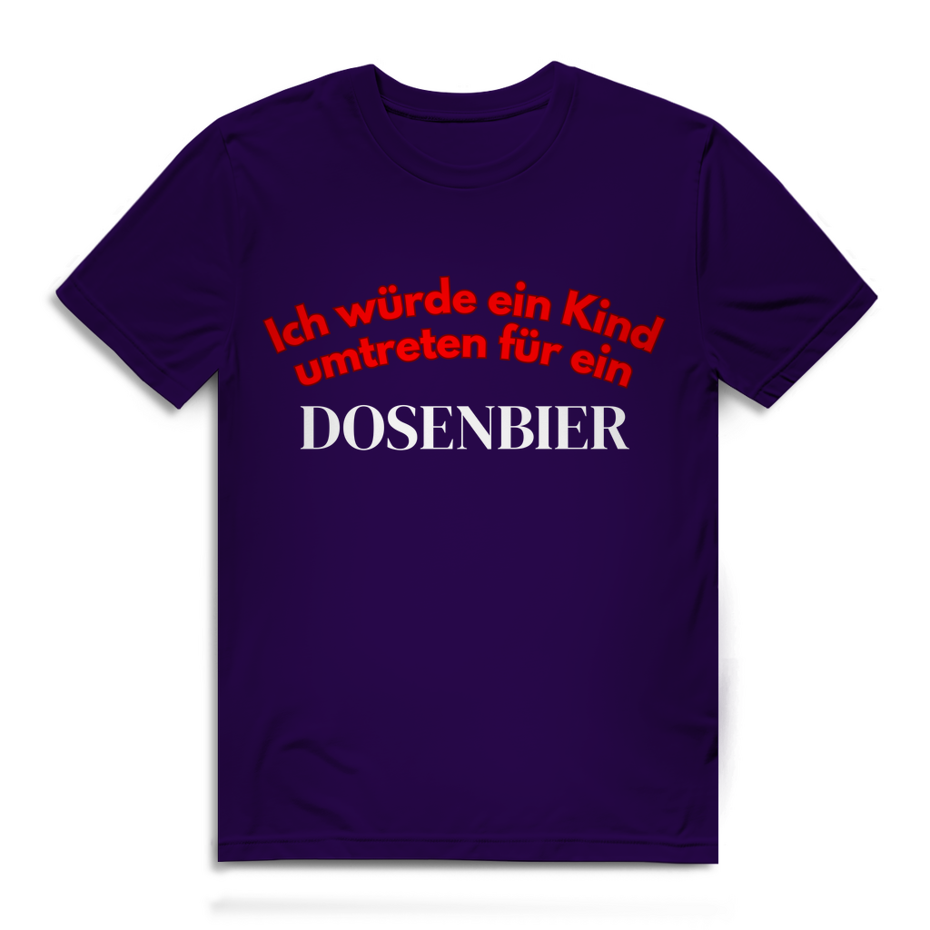 Ich würde ein Kind umtreten für ein Dosenbier – Herren T-Shirt
