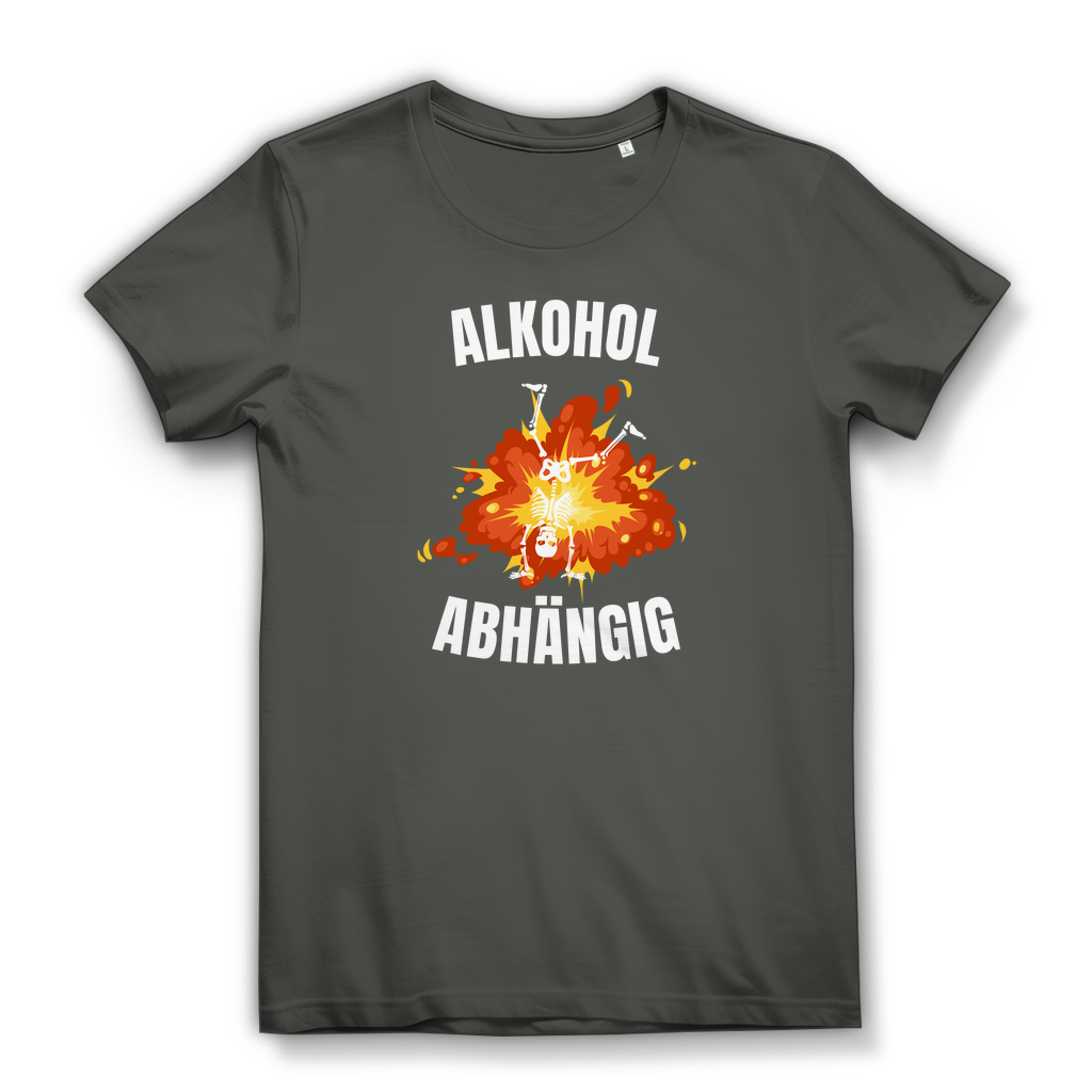 Alkoholabhängig - lustiges Damen T-Shirt