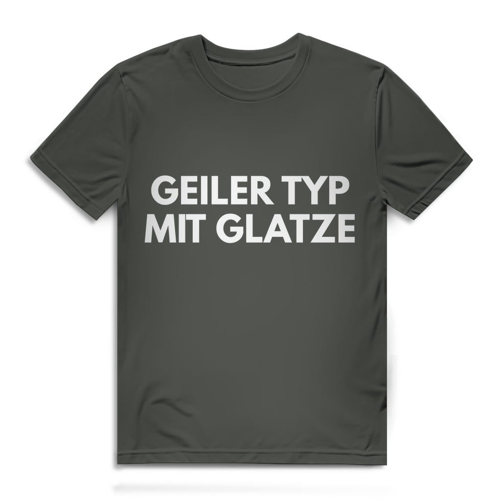 Geiler Typ mit Glatze - Herren T-Shirt