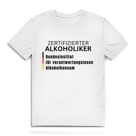Zertifizierter Alkoholiker – Herren T-Shirt