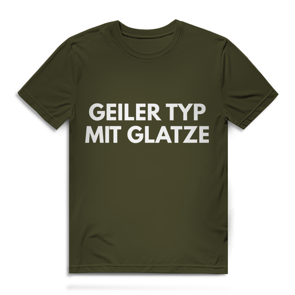 Geiler Typ mit Glatze - Herren T-Shirt