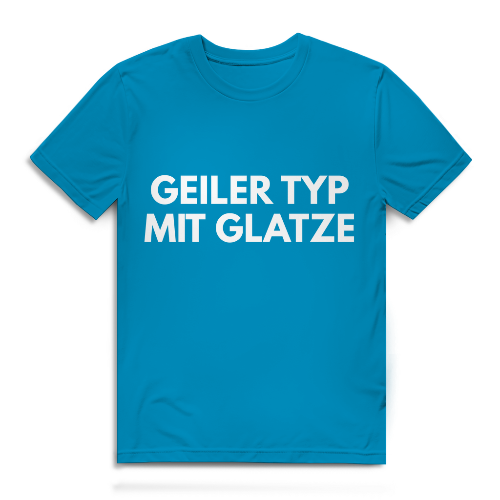 Geiler Typ mit Glatze - Herren T-Shirt