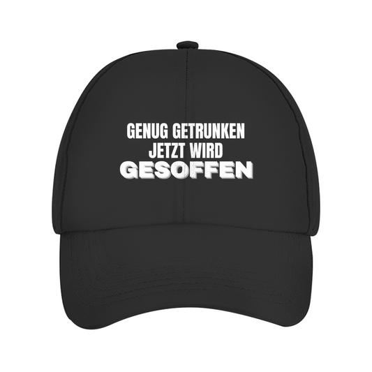 Genug getrunken, jetzt wird gesoffen – Cap