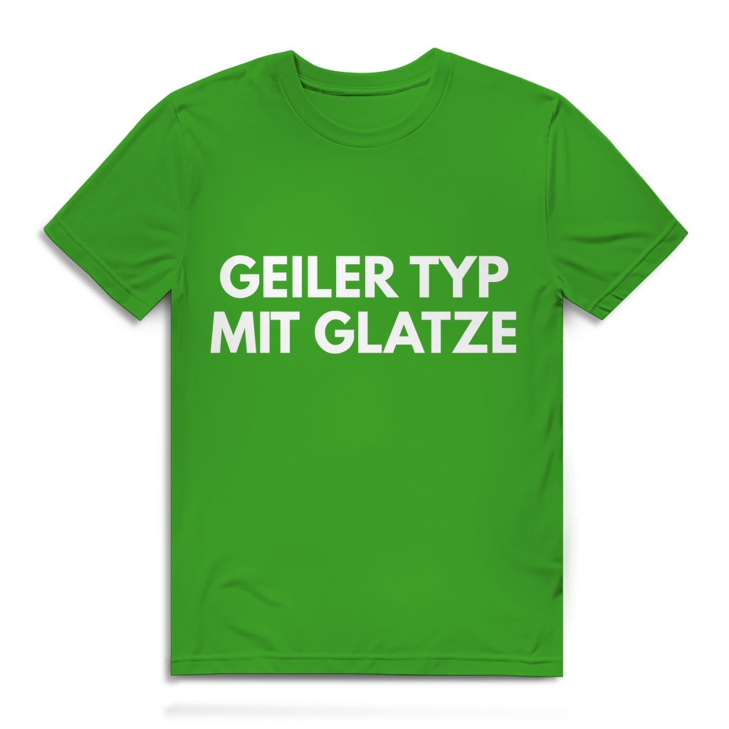 Geiler Typ mit Glatze - Herren T-Shirt