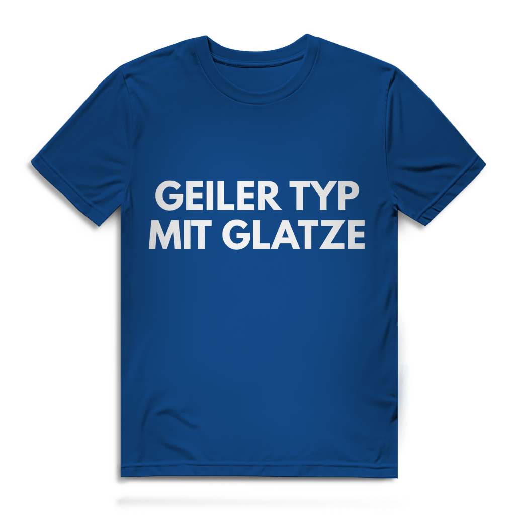 Geiler Typ mit Glatze - Herren T-Shirt