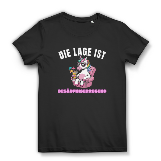 Die Lage ist besäufniserregend – lustiges Damen T-Shirt