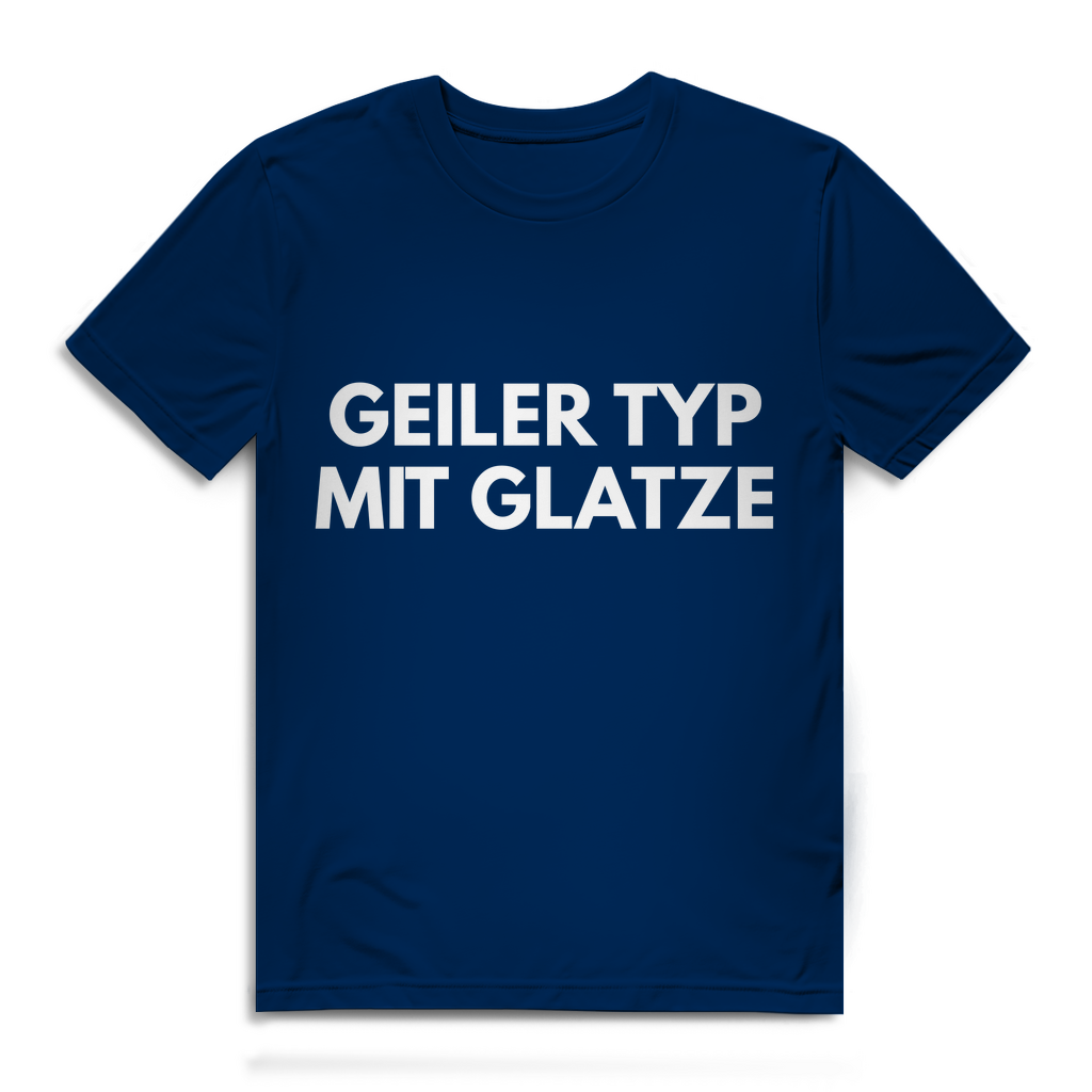 Geiler Typ mit Glatze - Herren T-Shirt