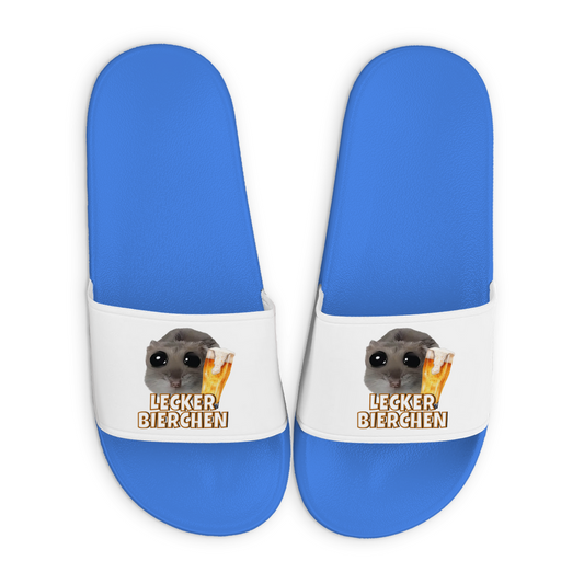 Lecker Bierchen - lustige Badelatschen