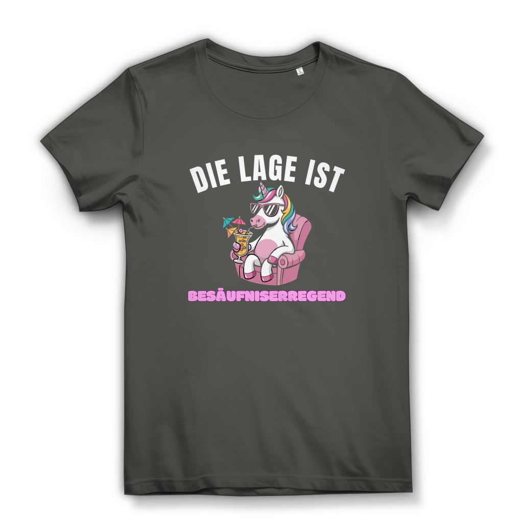 Die Lage ist besäufniserregend – lustiges Damen T-Shirt