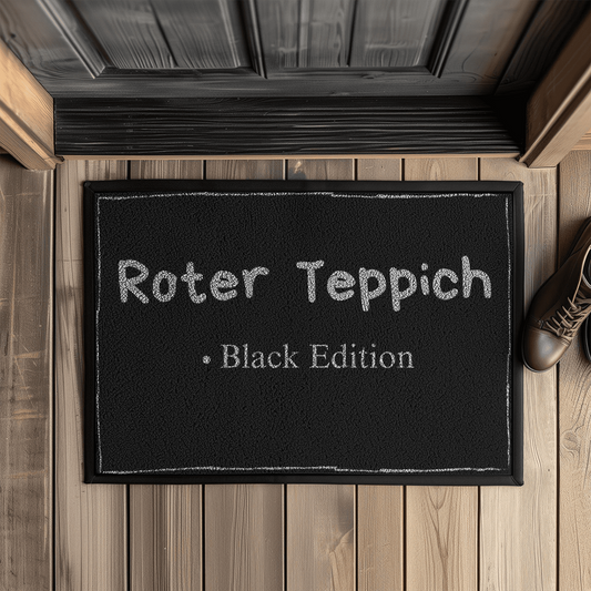 Roter Teppich Black Edition - Fußmatte