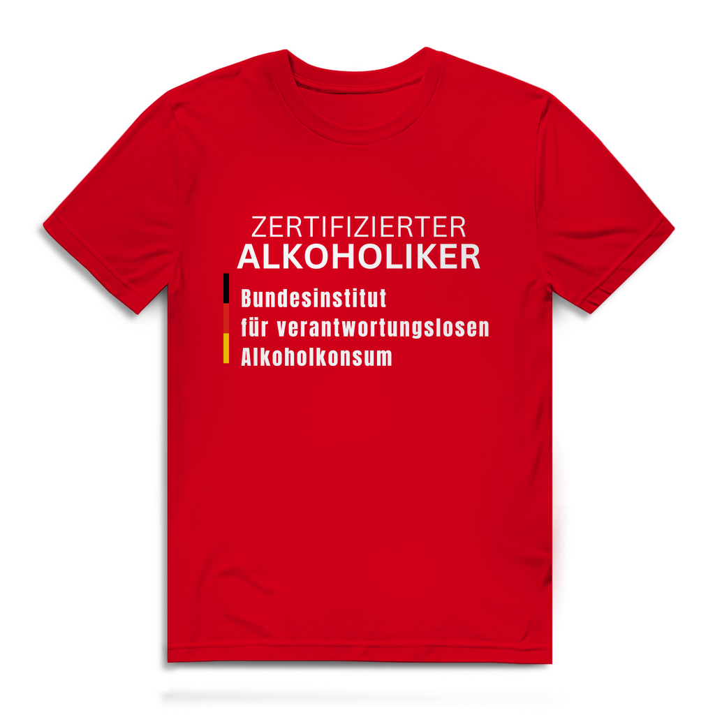 Zertifizierter Alkoholiker – Herren T-Shirt