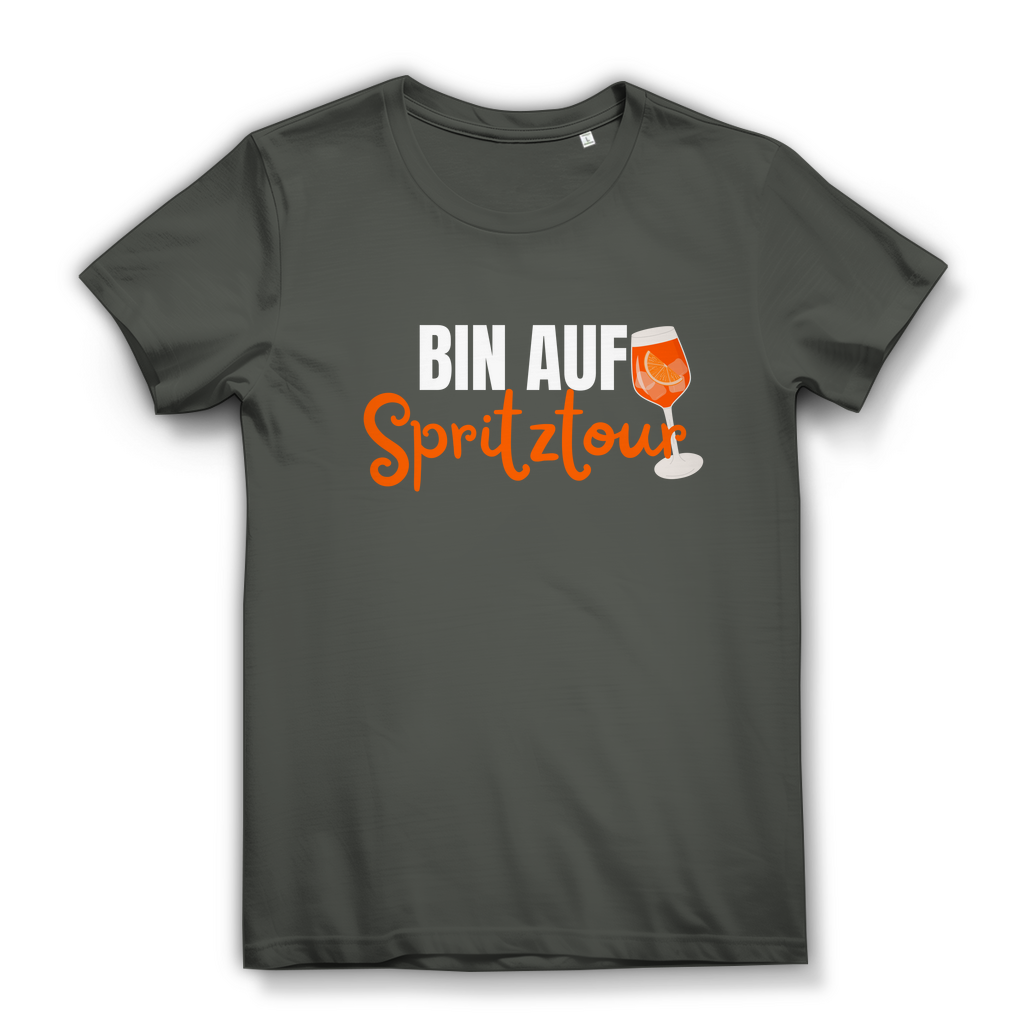 Bin auf Spritztour - lustiges Damen T-Shirt